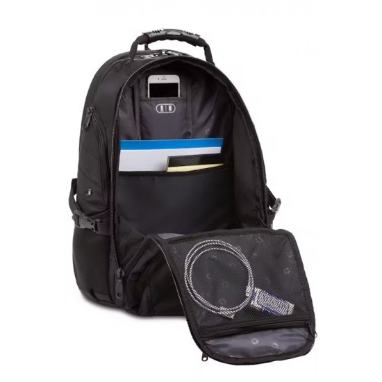 Black Series ScanSmart Laptop Backpack - Black/White Black Series ScanSmart Laptop Backpack - Black/White