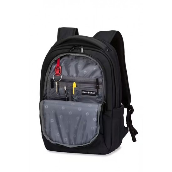 Laptop Backpack - Black/White Logo Laptop Backpack - Black/White Logo