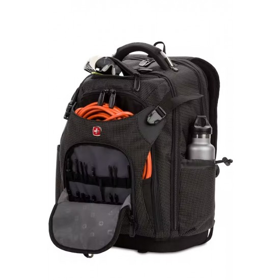 Swissgear USB Work Pack Pro Tool Backpack - Black Canvas Swissgear USB Work Pack Pro Tool Backpack - Black Canvas