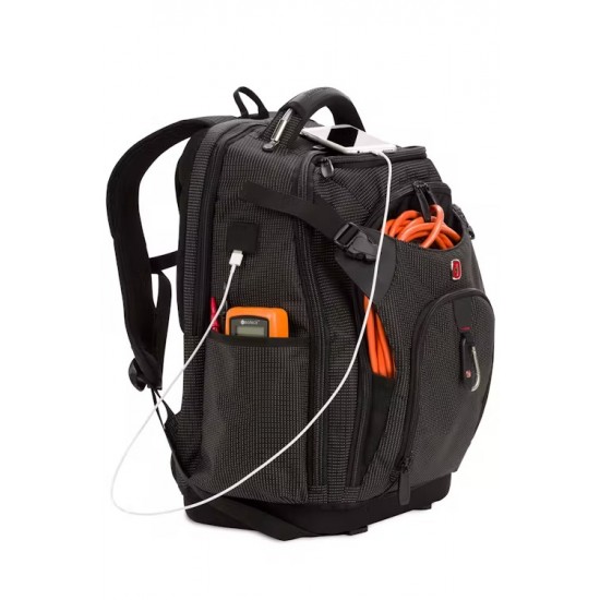 Swissgear USB Work Pack Pro Tool Backpack - Black Canvas Swissgear USB Work Pack Pro Tool Backpack - Black Canvas