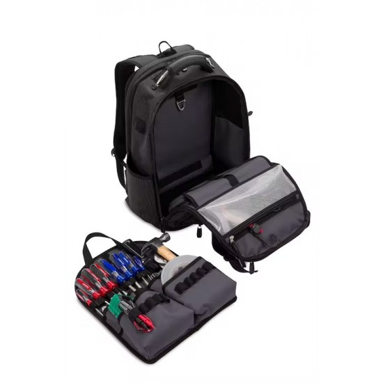 Swissgear USB Work Pack Pro Tool Backpack - Black Canvas Swissgear USB Work Pack Pro Tool Backpack - Black Canvas