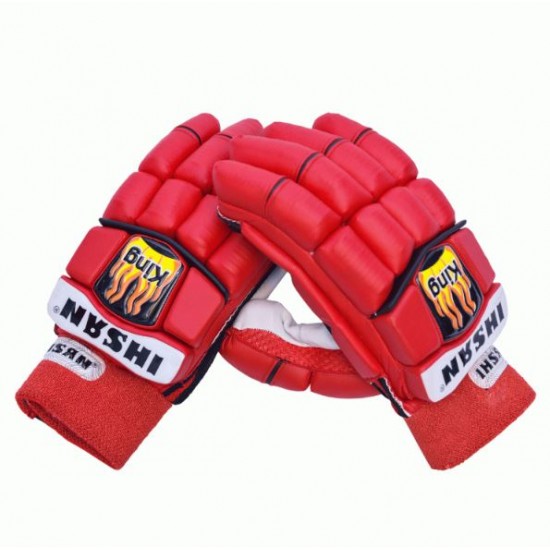 Cricket Batting King Gloves Red