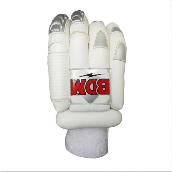 BDM Admiral Super Test Or All White Batting Gloves White BDM Admiral Super Test Or All White Batting Gloves White