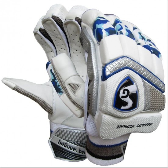 SG Hilite Cricket Batting Gloves White Gold SG Hilite Cricket Batting Gloves White Gold