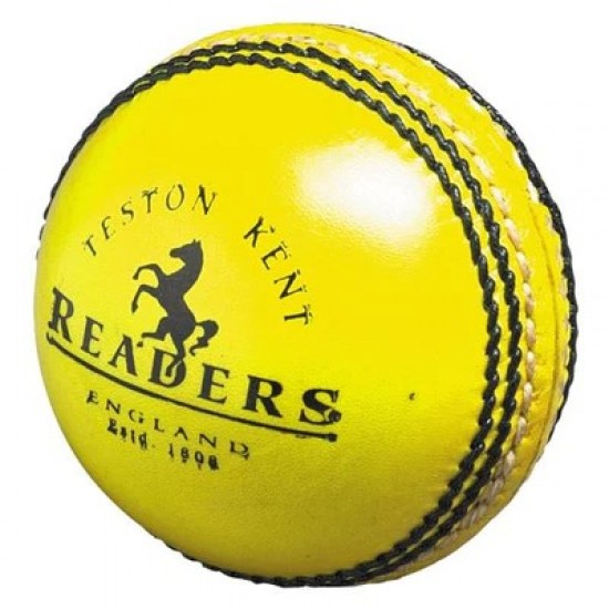 Readers Indoor Yellow Leather Cricket Ball Readers Indoor Yellow Leather Cricket Ball