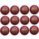 Turnament Red Cricket Ball 12 Balls Set Turnament Red Cricket Ball 12 Balls Set