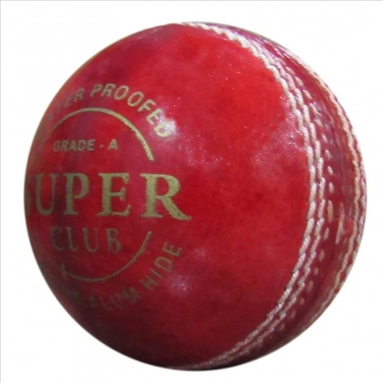 Super Club Leather Cricket Ball Set of 6 Super Club Leather Cricket Ball Set of 6