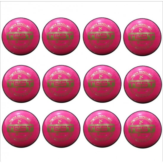 Test Pink Leather Cricket Ball Set of 12 Test Pink Leather Cricket Ball Set of 12