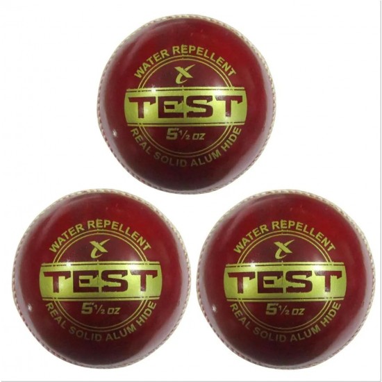 Test Leather Cricket Ball Set of 3 Test Leather Cricket Ball Set of 3