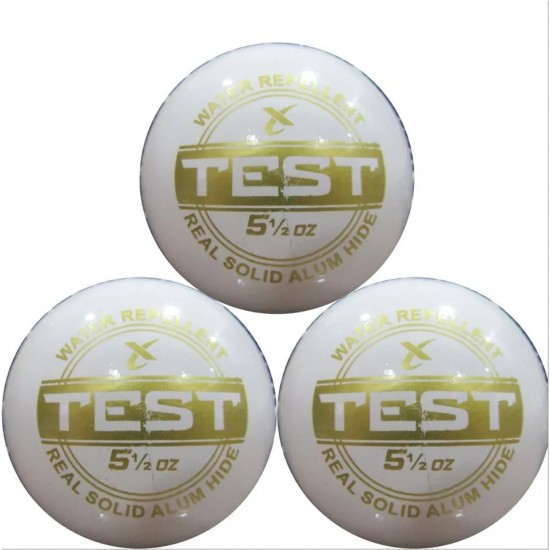 Test White Cricket Ball (Set of 3) Test White Cricket Ball (Set of 3)