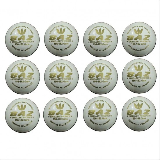 White Cricket HardBall Set of 12 Ball White Cricket HardBall Set of 12 Ball