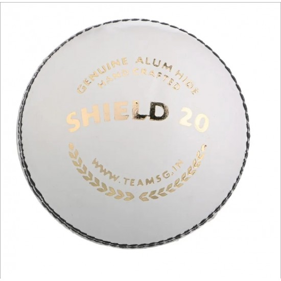 SG Shield 20 White Cricket Leather Ball Set of 12 SG Shield 20 White Cricket Leather Ball Set of 12
