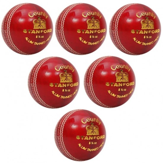 SF County Red Cricket Ball 6 Ball Set SF County Red Cricket Ball 6 Ball Set