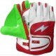 BDM Aero Dynamic Cricket Wicket keeping Gloves Red White and Green BDM Aero Dynamic Cricket Wicket keeping Gloves Red White and Green