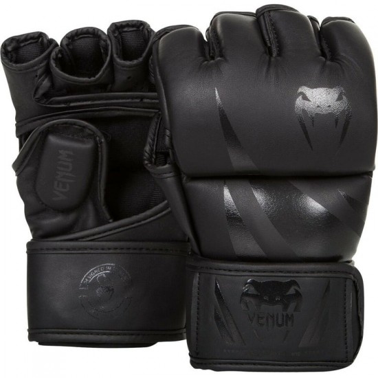 Matte Black Venum Challenger MMA Gloves Matte Black Venum Challenger MMA Gloves