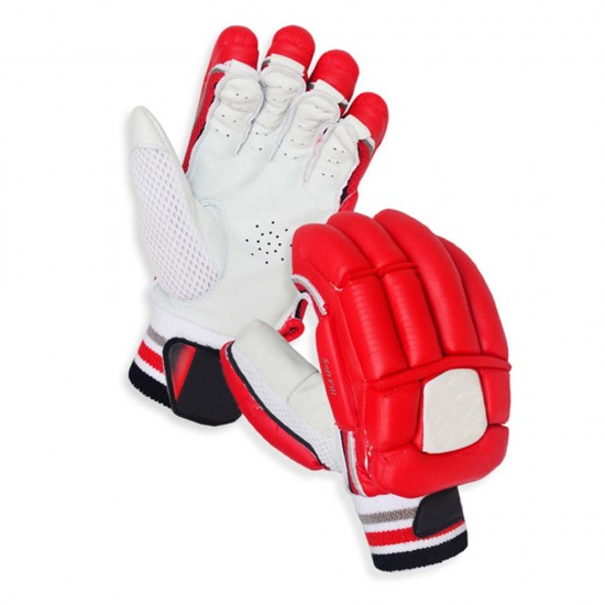 Red and White HardBall batting Gloves Red and White HardBall batting Gloves