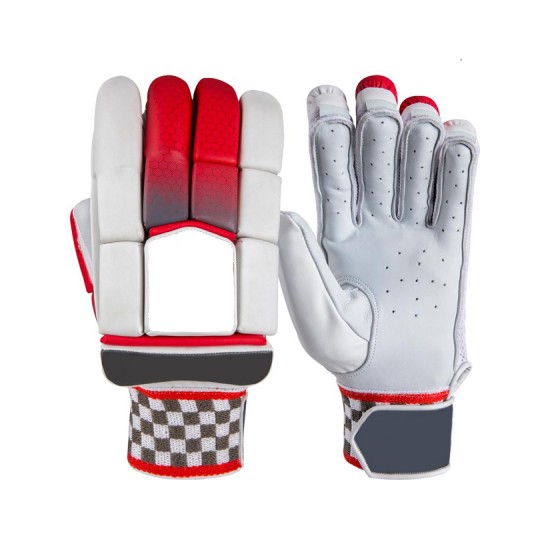White and Red HardBall Batting Gloves KS 4475 White and Red HardBall Batting Gloves KS 4475