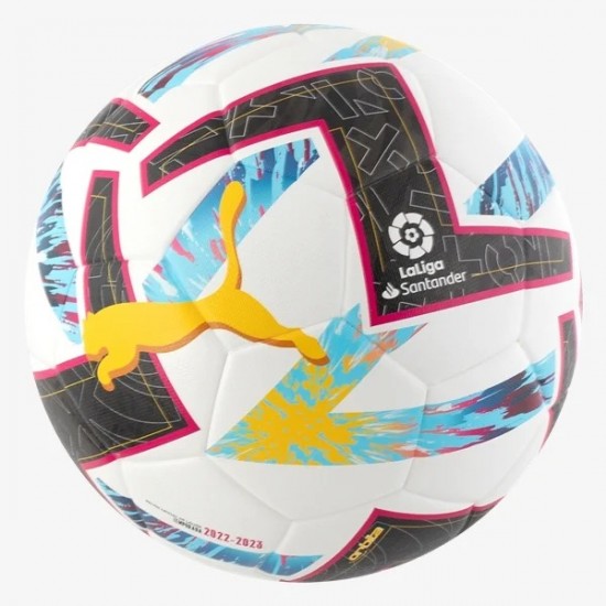 Puma Orbita 1 La Liga FIFA Quality Training Soccer Ball 22/23 - White/ Multicolor Puma Orbita 1 La Liga FIFA Quality Training Soccer Ball 22/23 - White/ Multicolor