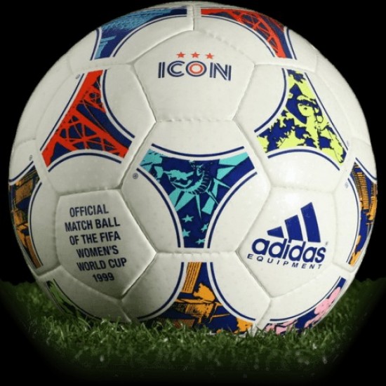 Adidas Icon is official match ball of Women's World Cup 1999 Adidas Icon is official match ball of Women's World Cup 1999
