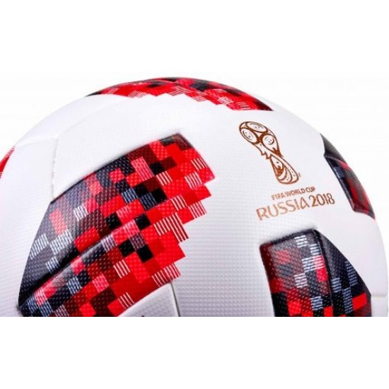 adidas Telstar 18 Official World Cup Match Ball – Knockout Rounds – White/Solar Red adidas Telstar 18 Official World Cup Match Ball – Knockout Rounds – White/Solar Red