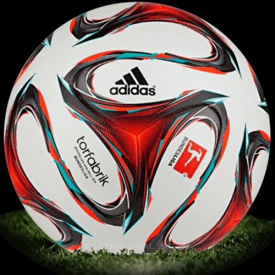 Adidas Torfabrik 2014/15 is official match ball of Bundesliga 2014/2015 Adidas Torfabrik 2014/15 is official match ball of Bundesliga 2014/2015