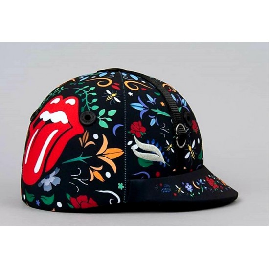 Black Red Woman Design Polo Helmet Black Red Woman Design Polo Helmet